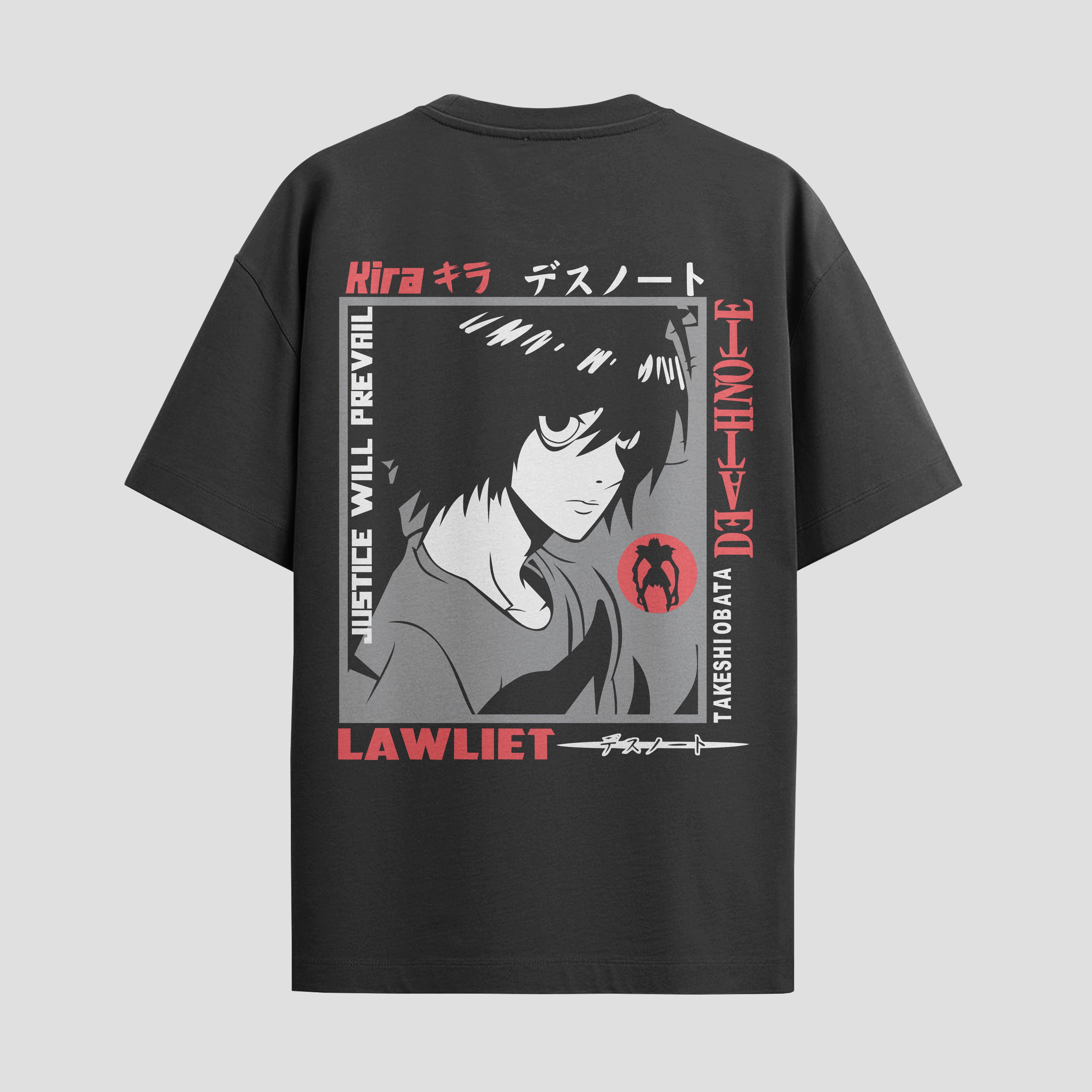 Playera urbana de anime y gaming ExtraLife MX, corte Standard Fit unisex ligero y transpirable en color Deep Black y Pure White, ropa de uso diario para gym y casual.