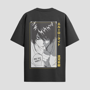 Playera urbana de anime y gaming ExtraLife MX, corte Standard Fit unisex ligero y transpirable en color Deep Black y Pure White, ropa de uso diario para gym y casual.