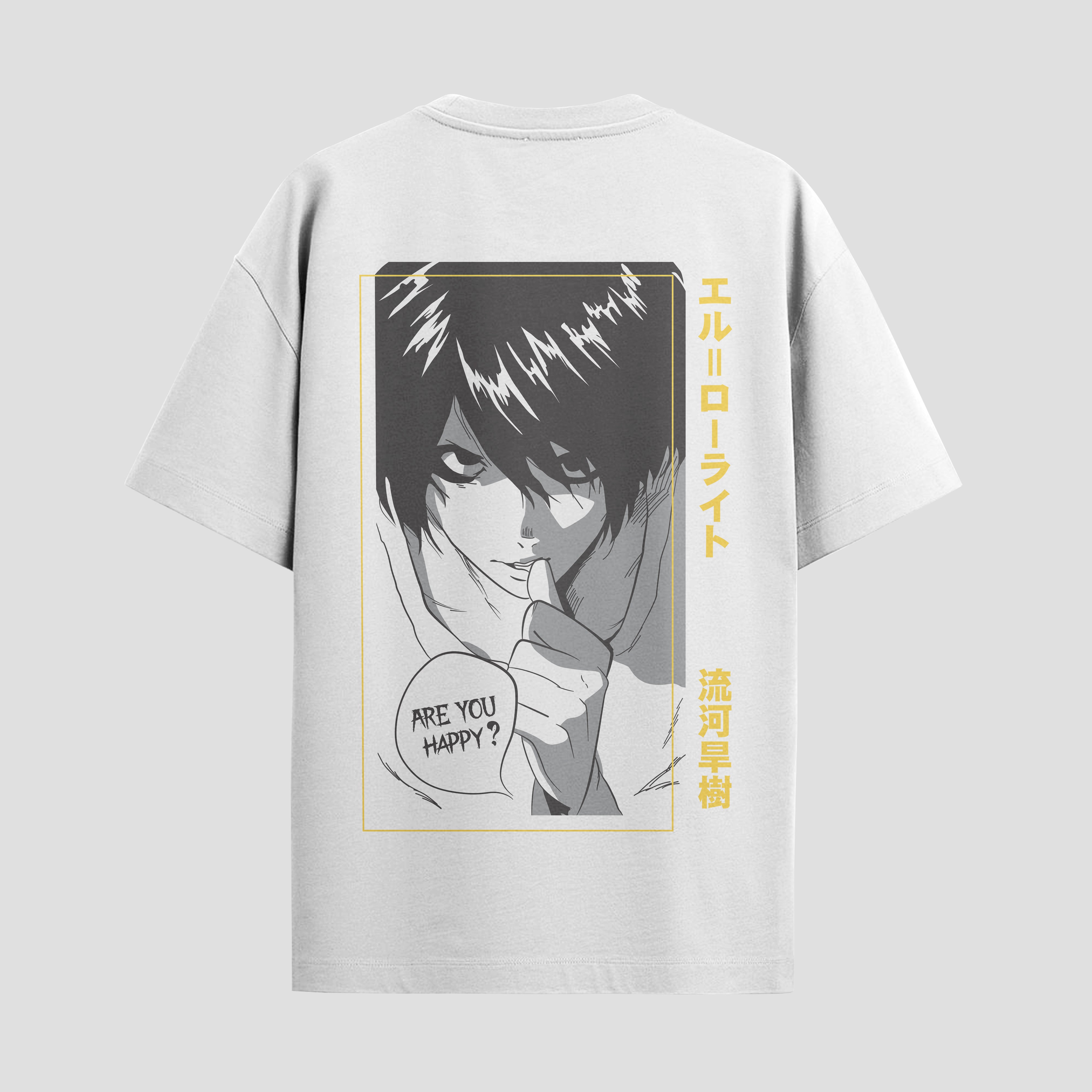 Playera urbana de anime y gaming ExtraLife MX, corte Standard Fit unisex ligero y transpirable en color Deep Black y Pure White, ropa de uso diario para gym y casual.