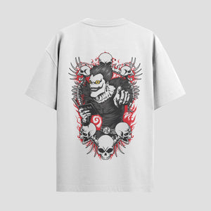 Playera urbana de anime y gaming ExtraLife MX, corte Standard Fit unisex ligero y transpirable en color Deep Black y Pure White, ropa de uso diario para gym y casual.