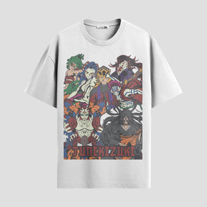 Playera urbana de anime y gaming ExtraLife MX, corte Standard Fit unisex ligero y transpirable en color Deep Black y Pure White, ropa de uso diario para gym y casual.