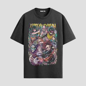 Playera urbana de anime y gaming ExtraLife MX, corte Standard Fit unisex ligero y transpirable en color Deep Black y Pure White, ropa de uso diario para gym y casual.