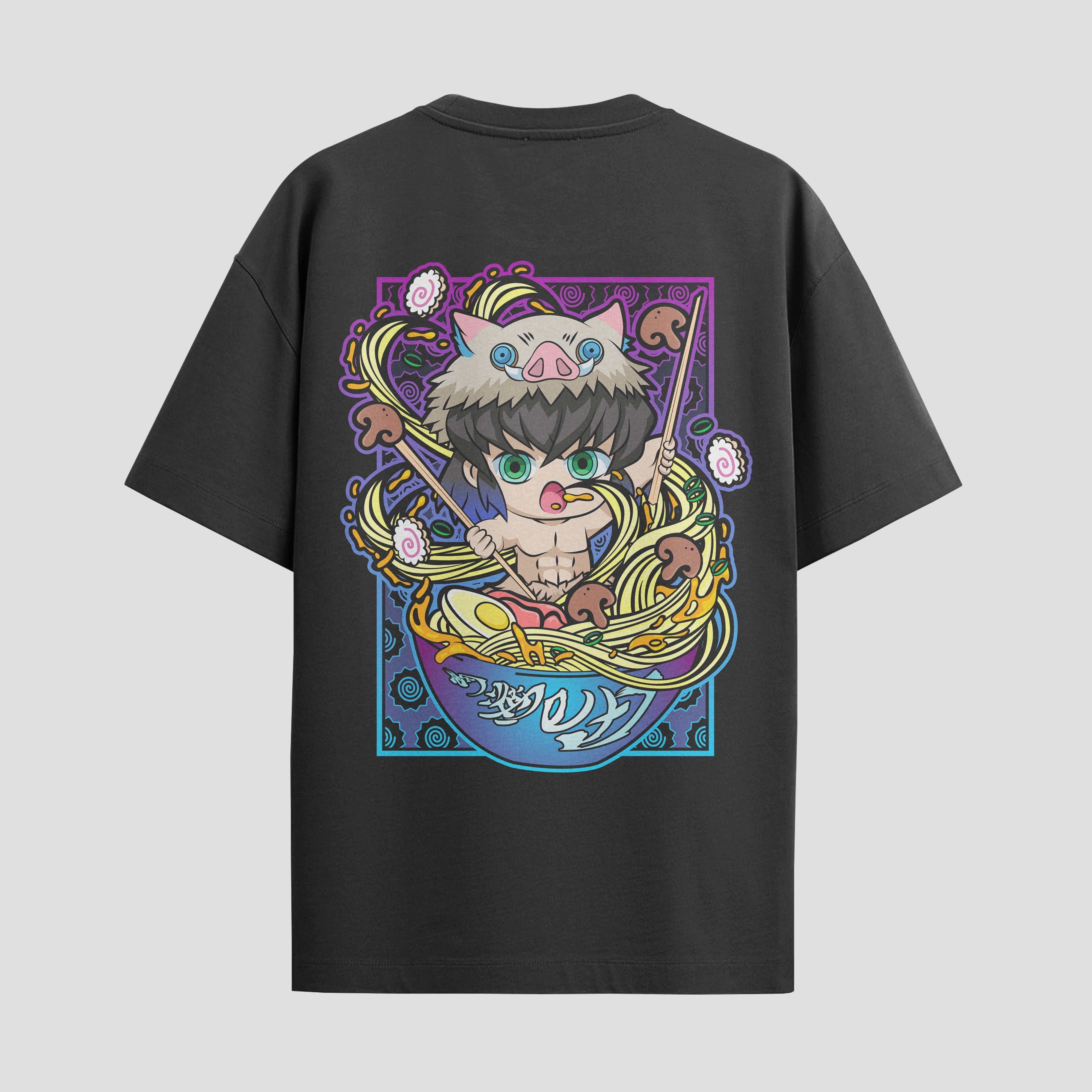 Playera urbana de anime y gaming ExtraLife MX, corte Standard Fit unisex ligero y transpirable en color Deep Black y Pure White, ropa de uso diario para gym y casual.