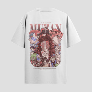 Playera urbana de anime y gaming ExtraLife MX, corte Standard Fit unisex ligero y transpirable en color Deep Black y Pure White, ropa de uso diario para gym y casual.