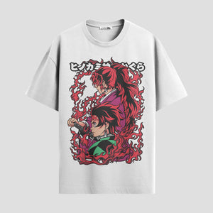 Playera urbana de anime y gaming ExtraLife MX, corte Standard Fit unisex ligero y transpirable en color Deep Black y Pure White, ropa de uso diario para gym y casual.