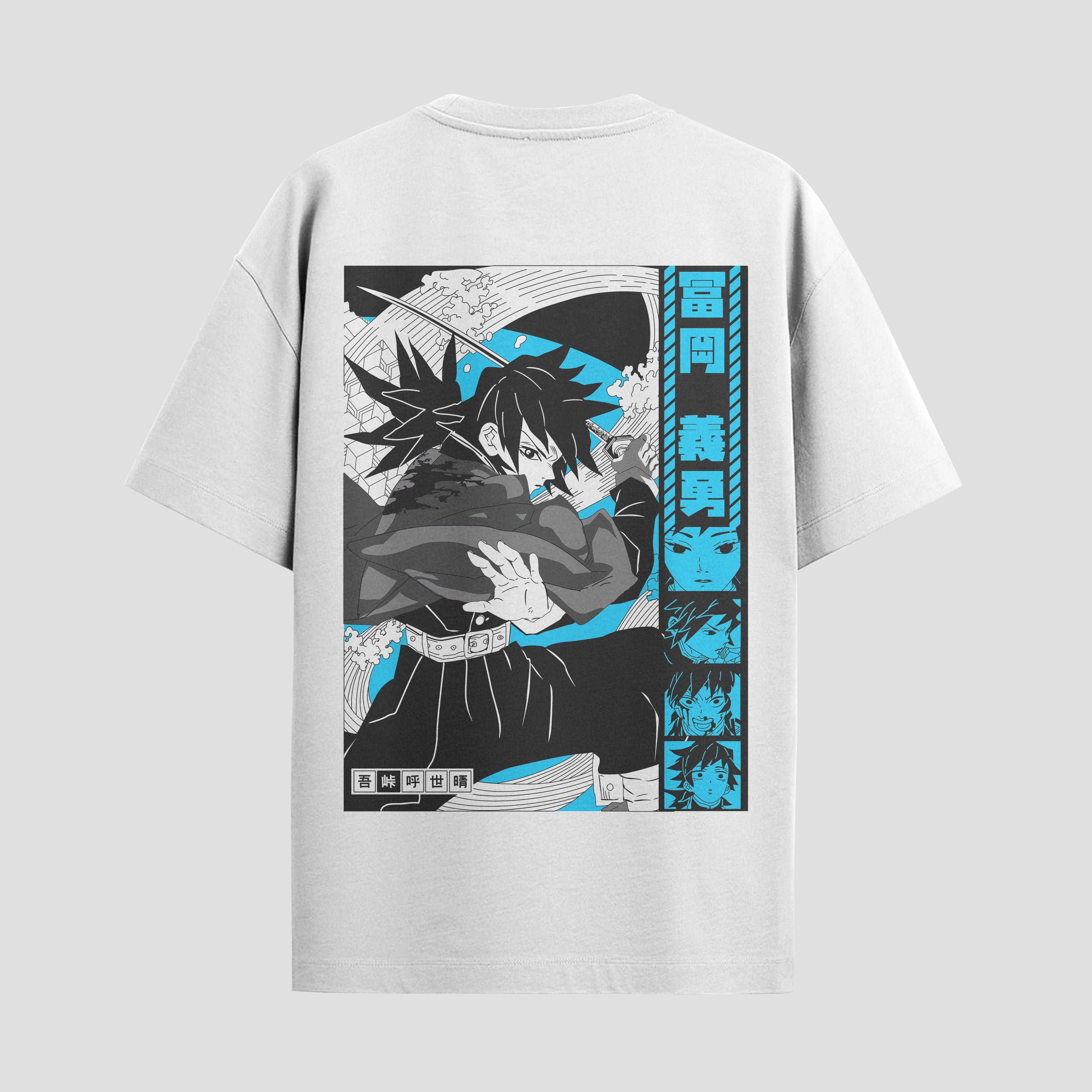 Playera urbana de anime y gaming ExtraLife MX, corte Standard Fit unisex ligero y transpirable en color Deep Black y Pure White, ropa de uso diario para gym y casual.