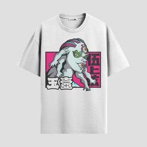 Playera urbana de anime y gaming ExtraLife MX, corte Standard Fit unisex ligero y transpirable en color Deep Black y Pure White, ropa de uso diario para gym y casual.