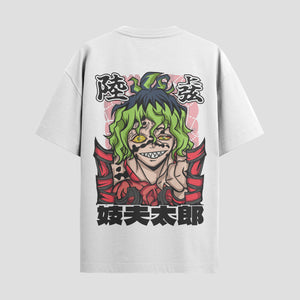 Playera urbana de anime y gaming ExtraLife MX, corte Standard Fit unisex ligero y transpirable en color Deep Black y Pure White, ropa de uso diario para gym y casual.