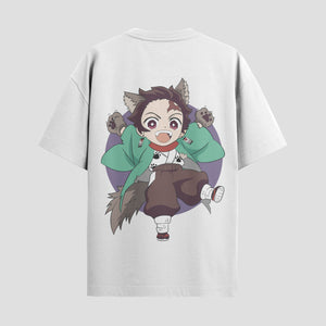 Playera urbana de anime y gaming ExtraLife MX, corte Standard Fit unisex ligero y transpirable en color Deep Black y Pure White, ropa de uso diario para gym y casual.