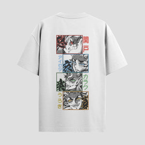 Playera urbana de anime y gaming ExtraLife MX, corte Standard Fit unisex ligero y transpirable en color Deep Black y Pure White, ropa de uso diario para gym y casual.
