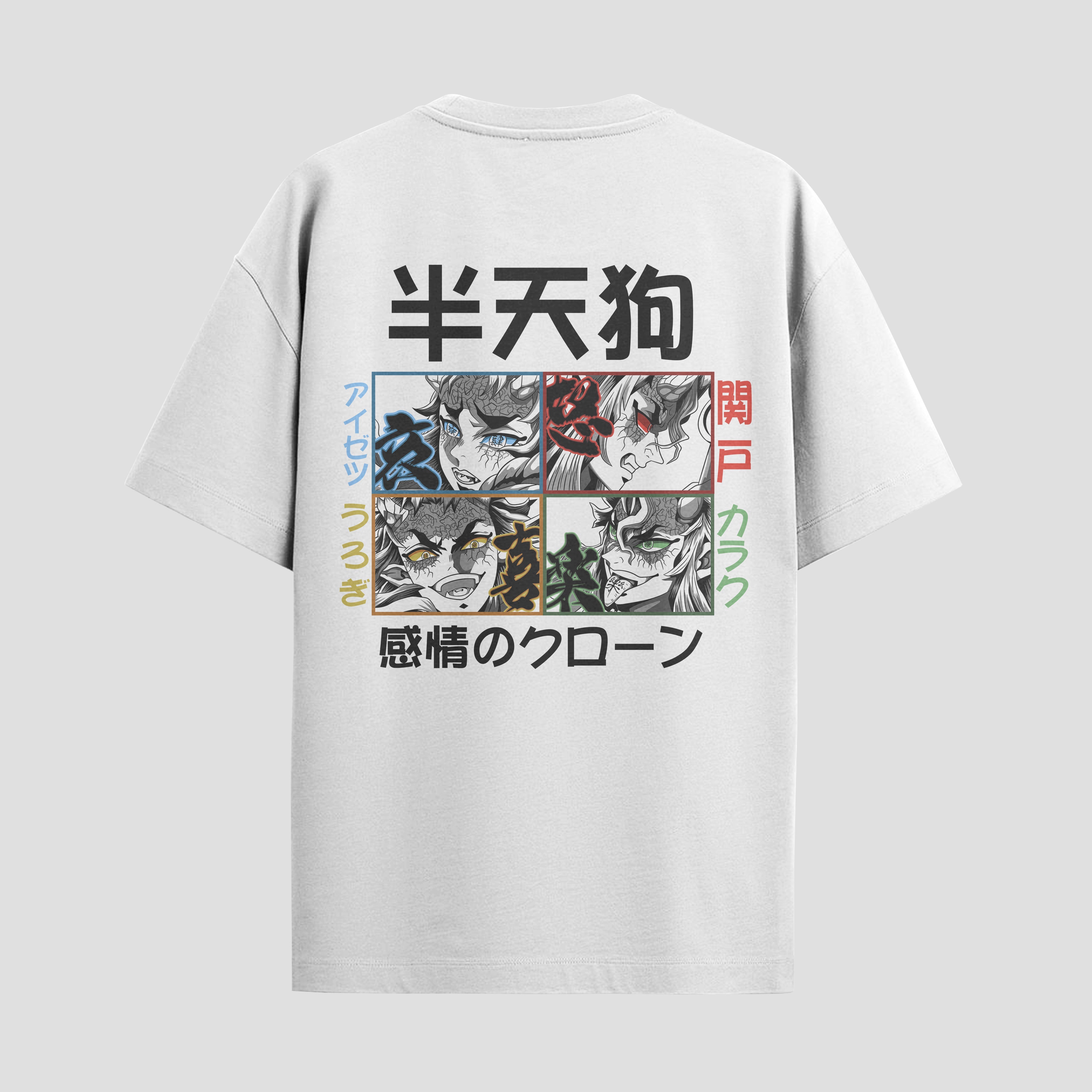 Playera urbana de anime y gaming ExtraLife MX, corte Standard Fit unisex ligero y transpirable en color Deep Black y Pure White, ropa de uso diario para gym y casual.