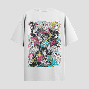 Playera urbana de anime y gaming ExtraLife MX, corte Standard Fit unisex ligero y transpirable en color Deep Black y Pure White, ropa de uso diario para gym y casual.