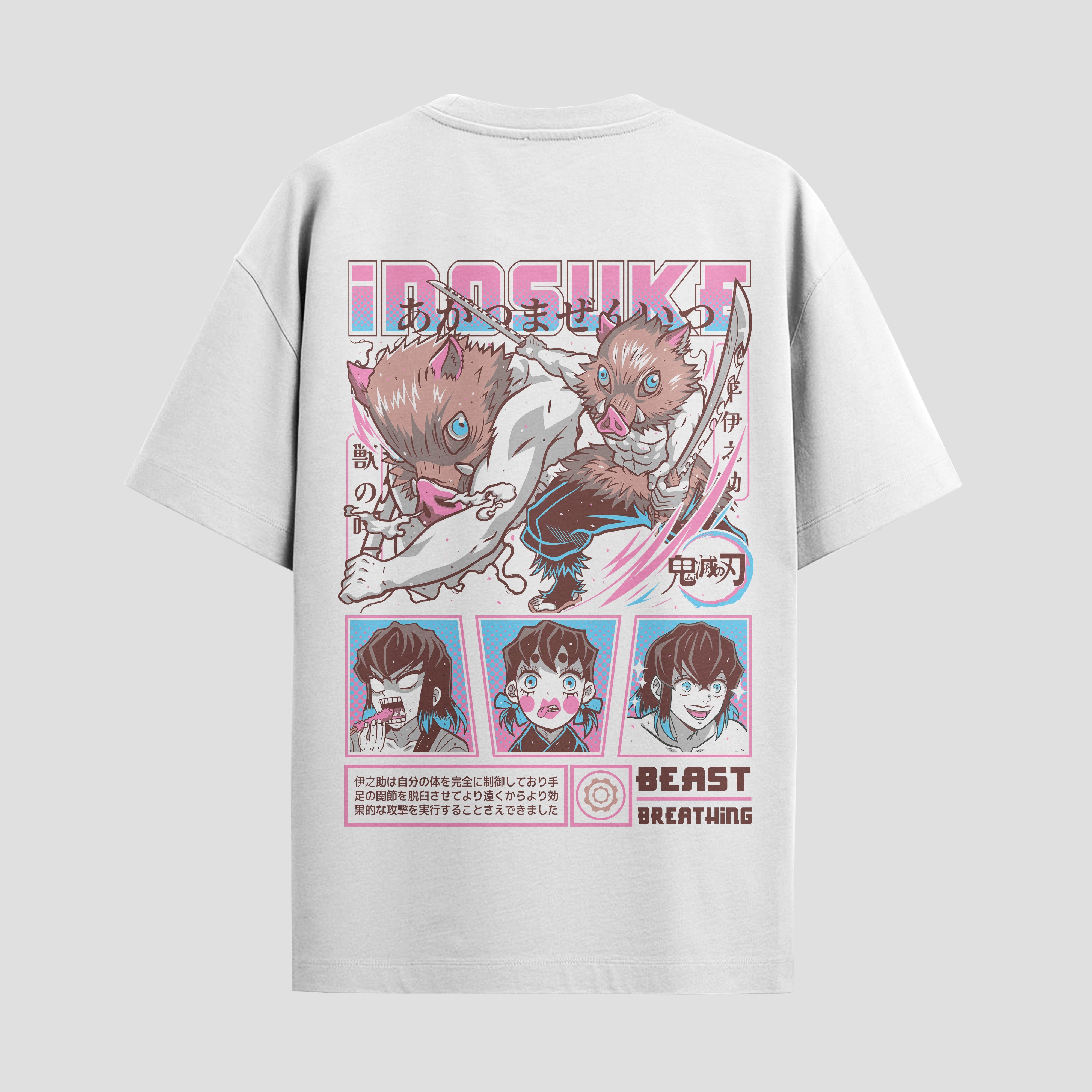 Playera urbana de anime y gaming ExtraLife MX, corte Standard Fit unisex ligero y transpirable en color Deep Black y Pure White, ropa de uso diario para gym y casual.