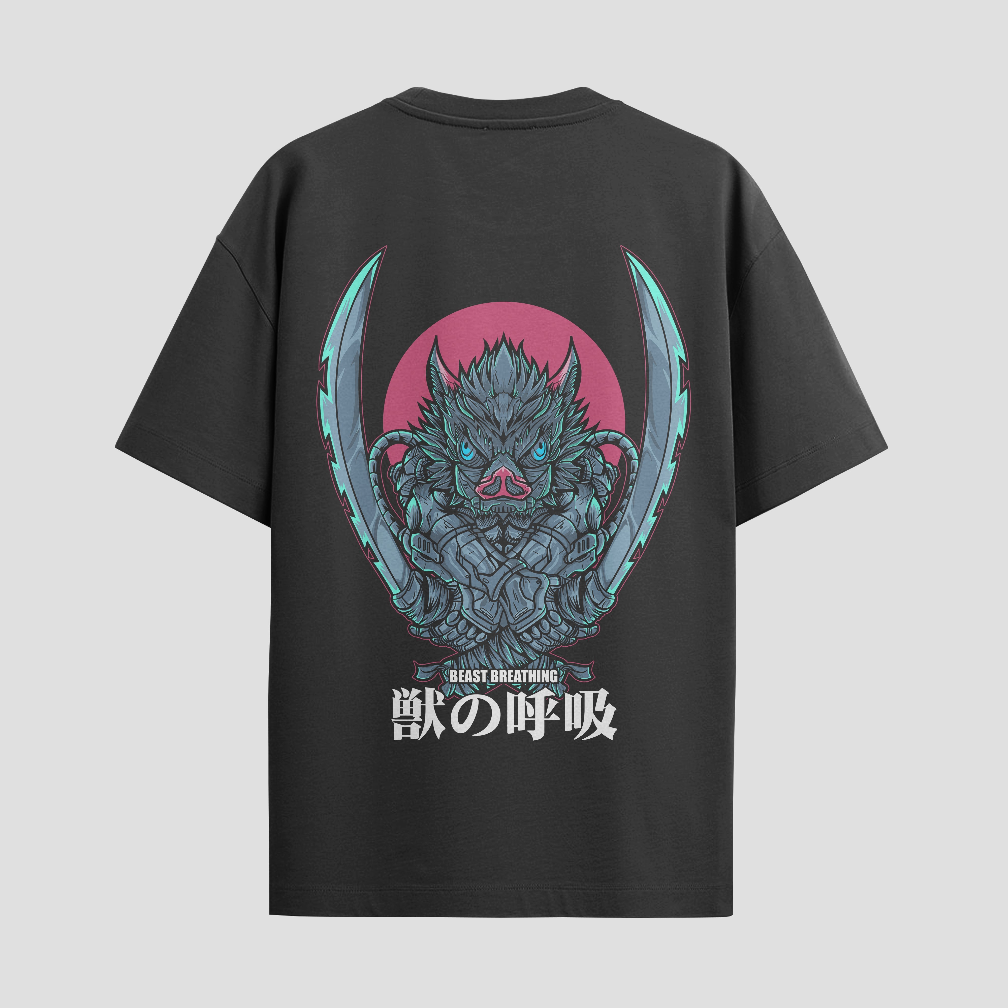 Playera urbana de anime y gaming ExtraLife MX, corte Standard Fit unisex ligero y transpirable en color Deep Black y Pure White, ropa de uso diario para gym y casual.