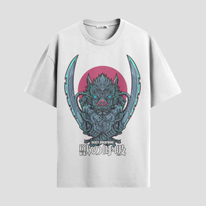 Playera urbana de anime y gaming ExtraLife MX, corte Standard Fit unisex ligero y transpirable en color Deep Black y Pure White, ropa de uso diario para gym y casual.