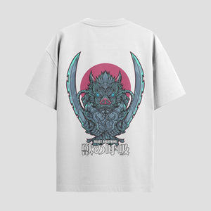 Playera urbana de anime y gaming ExtraLife MX, corte Standard Fit unisex ligero y transpirable en color Deep Black y Pure White, ropa de uso diario para gym y casual.