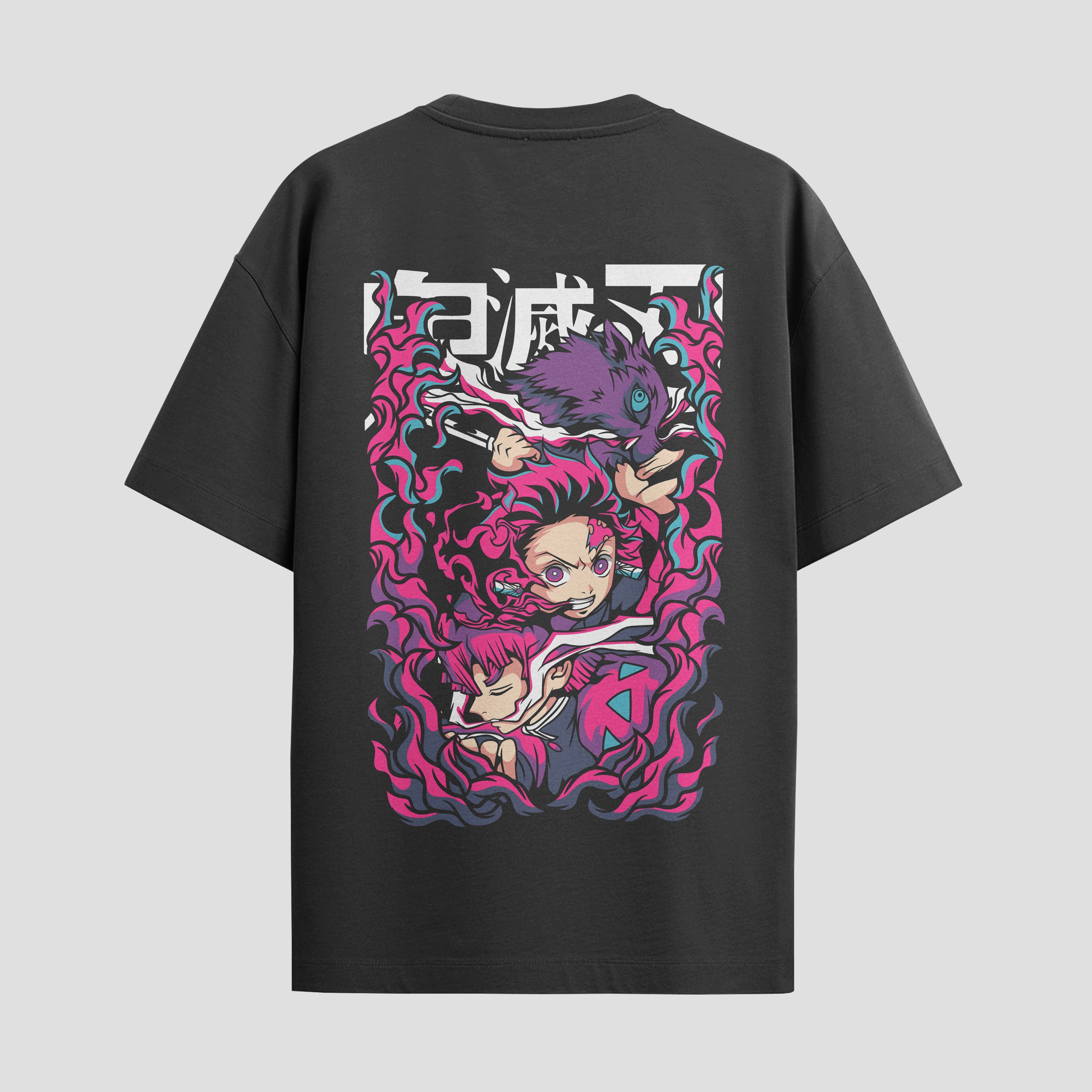 Playera urbana de anime y gaming ExtraLife MX, corte Standard Fit unisex ligero y transpirable en color Deep Black y Pure White, ropa de uso diario para gym y casual.