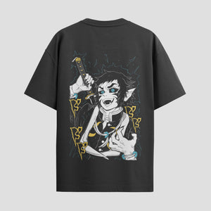 Playera urbana de anime y gaming ExtraLife MX, corte Standard Fit unisex ligero y transpirable en color Deep Black y Pure White, ropa de uso diario para gym y casual.