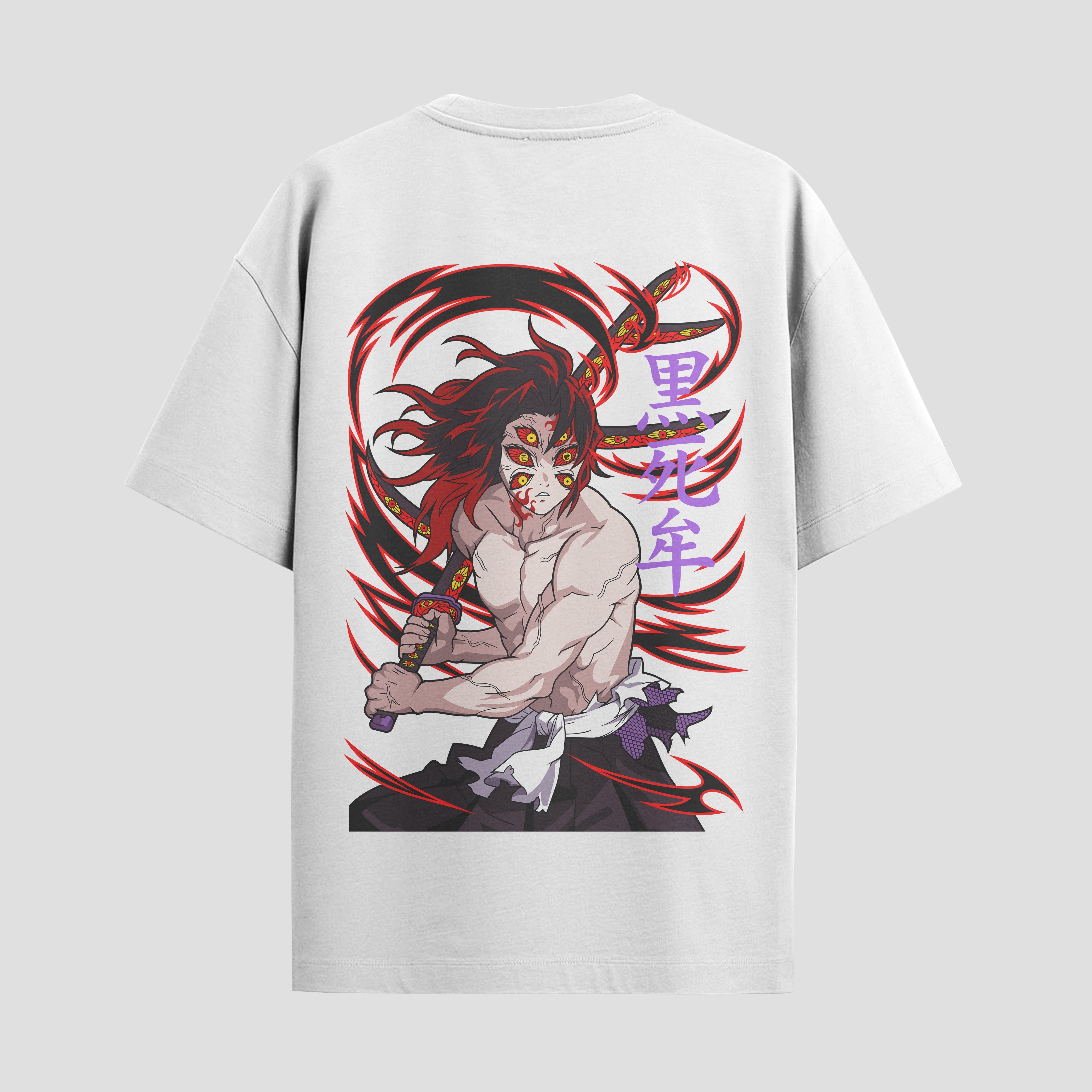 Playera urbana de anime y gaming ExtraLife MX, corte Standard Fit unisex ligero y transpirable en color Deep Black y Pure White, ropa de uso diario para gym y casual.