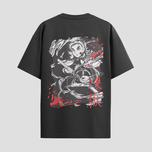 Playera urbana de anime y gaming ExtraLife MX, corte Standard Fit unisex ligero y transpirable en color Deep Black y Pure White, ropa de uso diario para gym y casual.