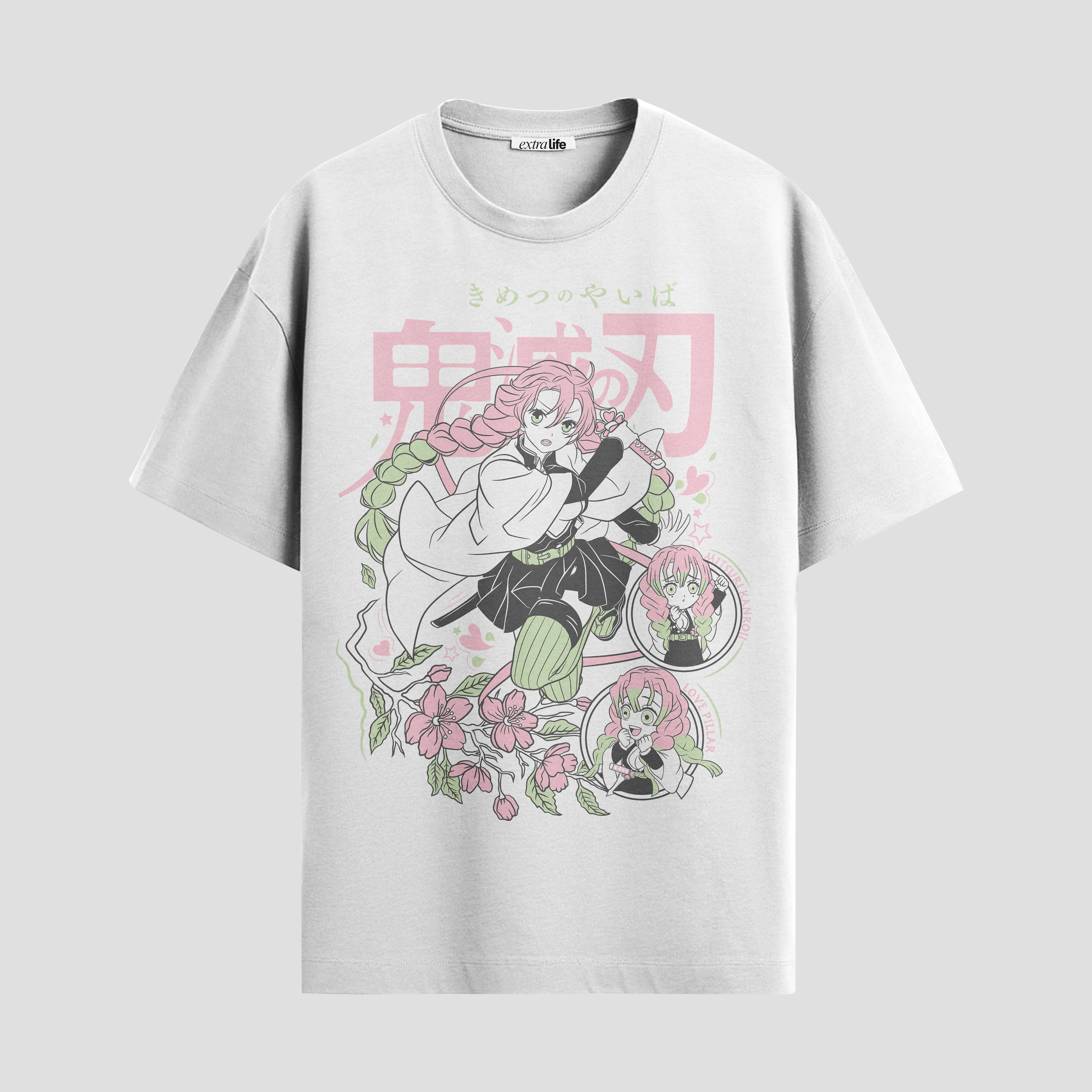 Playera urbana de anime y gaming ExtraLife MX, corte Standard Fit unisex ligero y transpirable en color Deep Black y Pure White, ropa de uso diario para gym y casual.