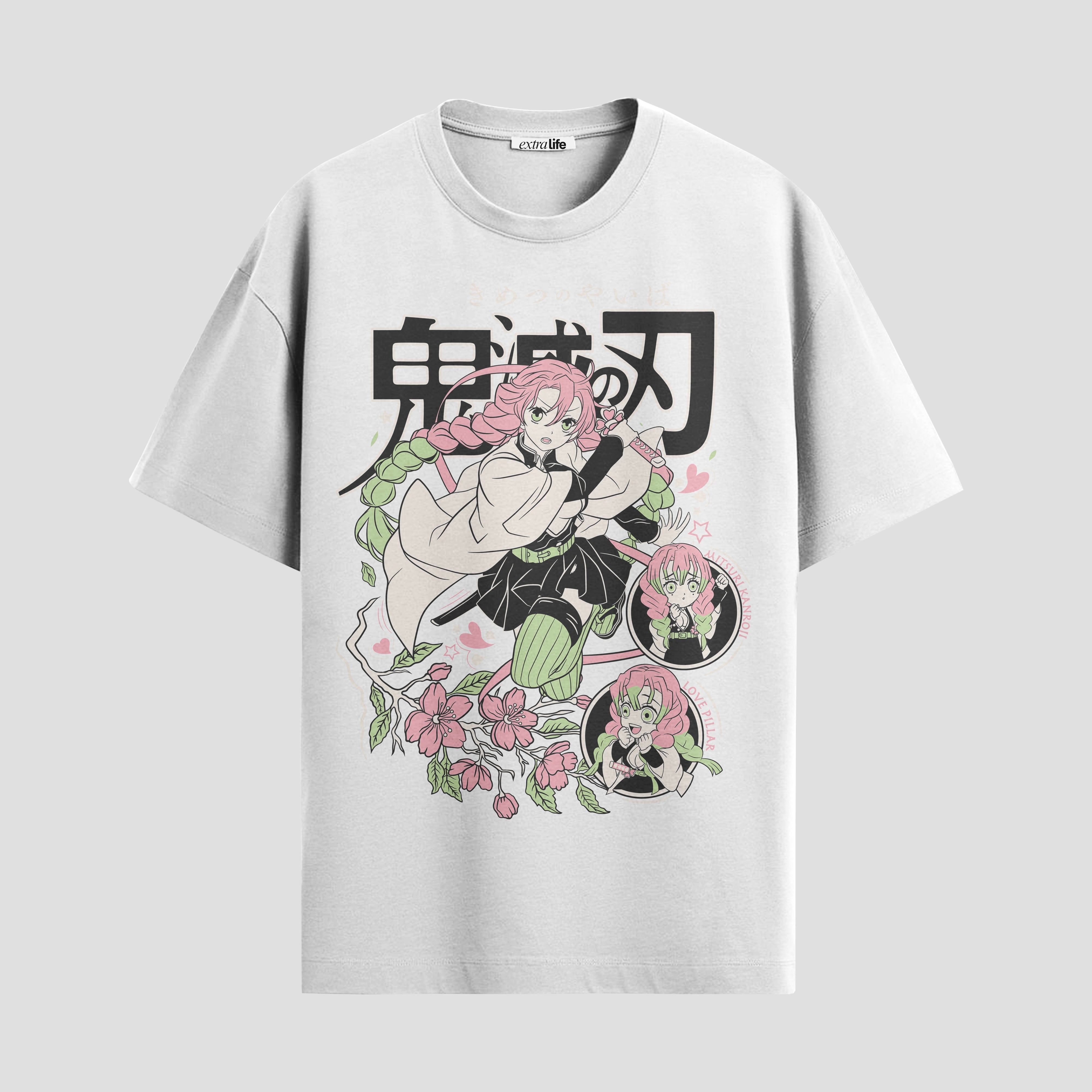 Playera urbana de anime y gaming ExtraLife MX, corte Standard Fit unisex ligero y transpirable en color Deep Black y Pure White, ropa de uso diario para gym y casual.