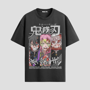 Playera urbana de anime y gaming ExtraLife MX, corte Standard Fit unisex ligero y transpirable en color Deep Black y Pure White, ropa de uso diario para gym y casual.