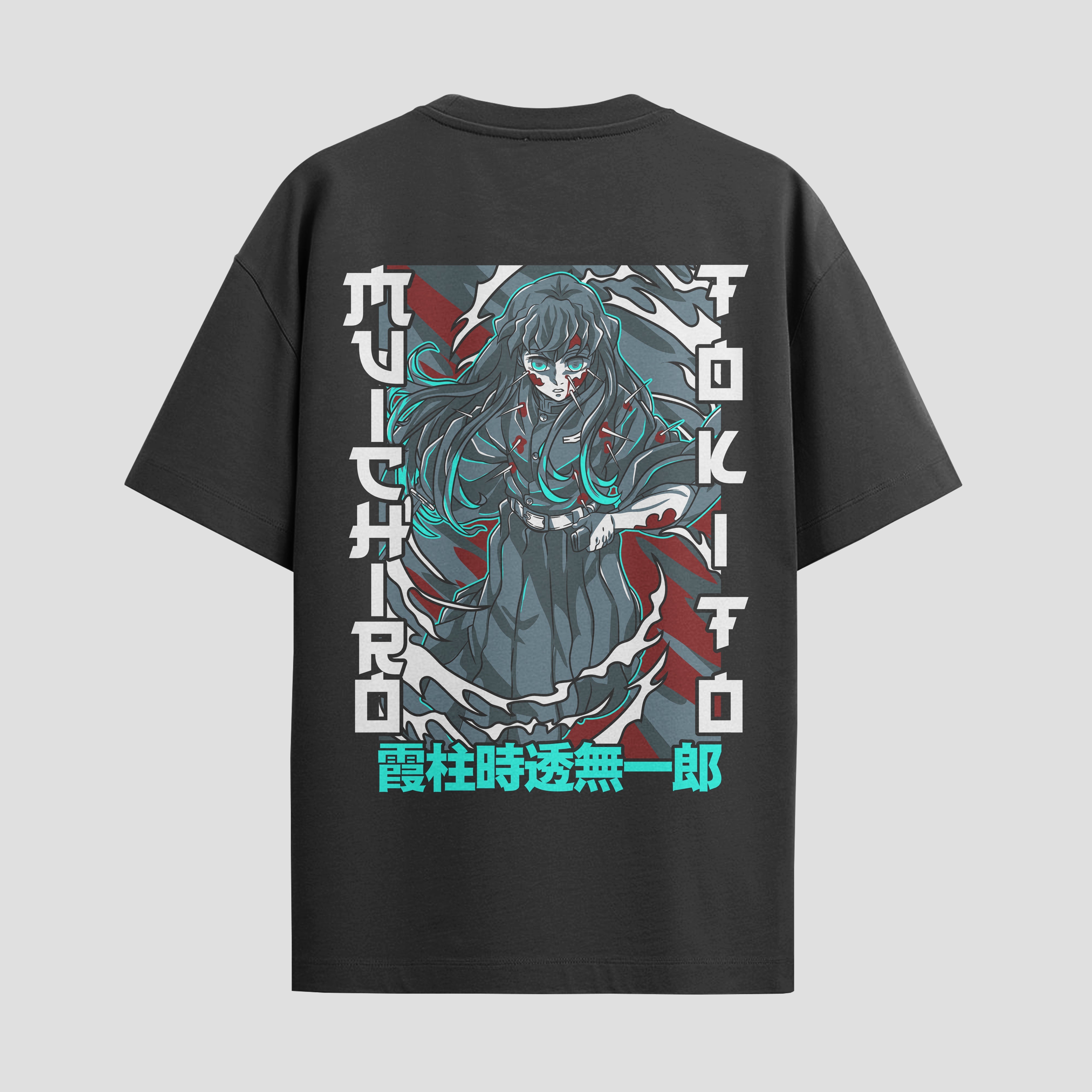 Playera urbana de anime y gaming ExtraLife MX, corte Standard Fit unisex ligero y transpirable en color Deep Black y Pure White, ropa de uso diario para gym y casual.