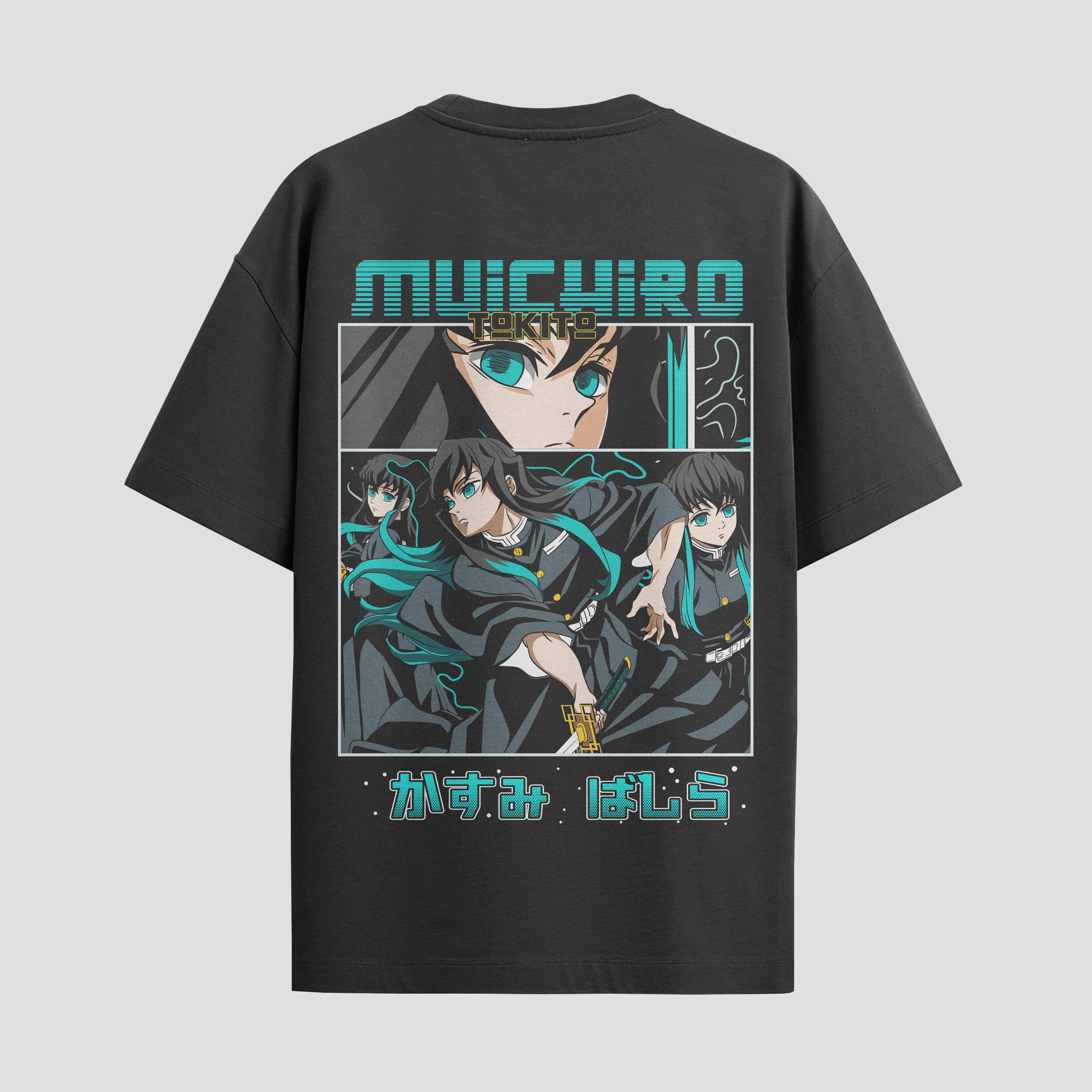 Playera urbana de anime y gaming ExtraLife MX, corte Standard Fit unisex ligero y transpirable en color Deep Black y Pure White, ropa de uso diario para gym y casual.