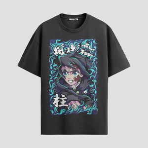 Playera urbana de anime y gaming ExtraLife MX, corte Standard Fit unisex ligero y transpirable en color Deep Black y Pure White, ropa de uso diario para gym y casual.