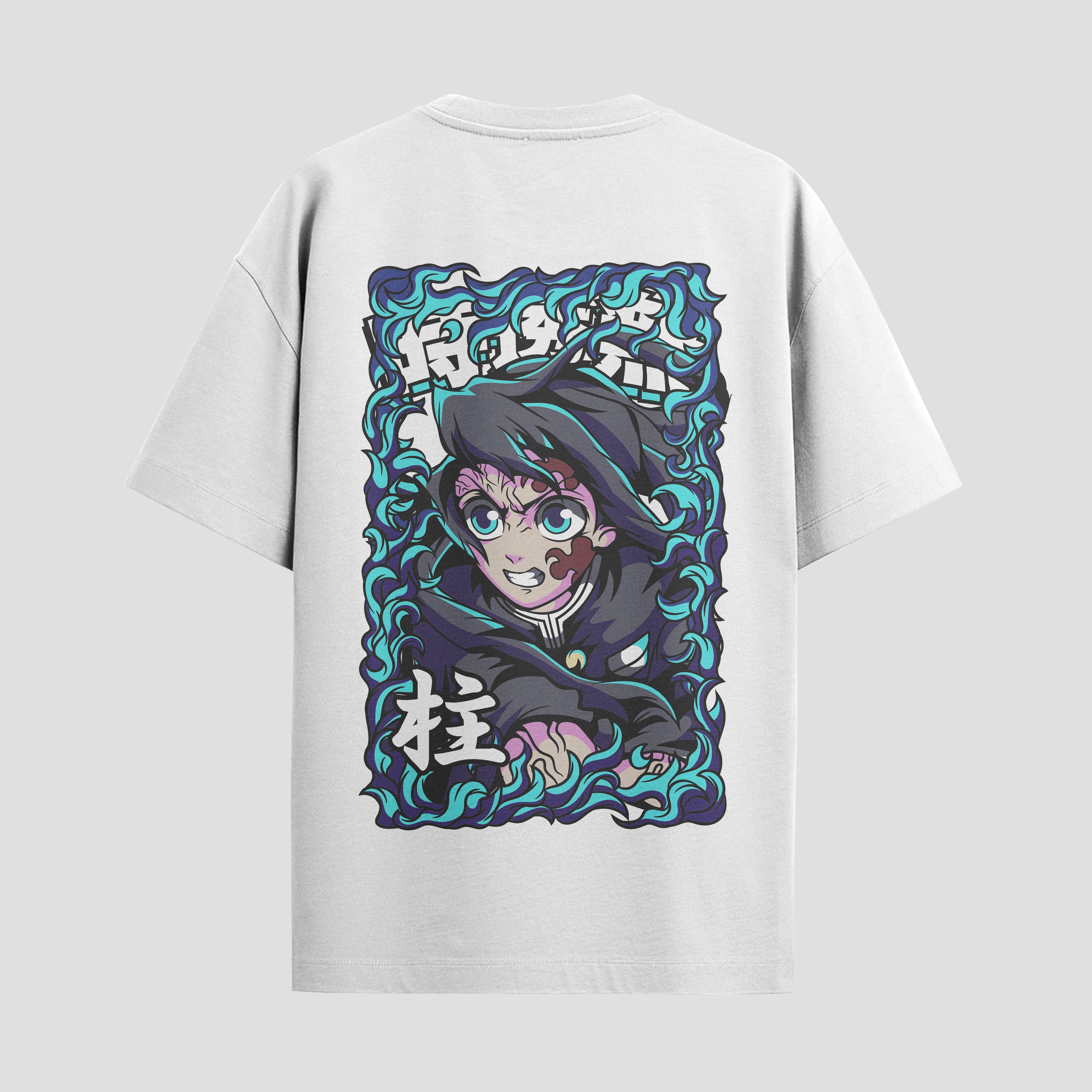 Playera urbana de anime y gaming ExtraLife MX, corte Standard Fit unisex ligero y transpirable en color Deep Black y Pure White, ropa de uso diario para gym y casual.