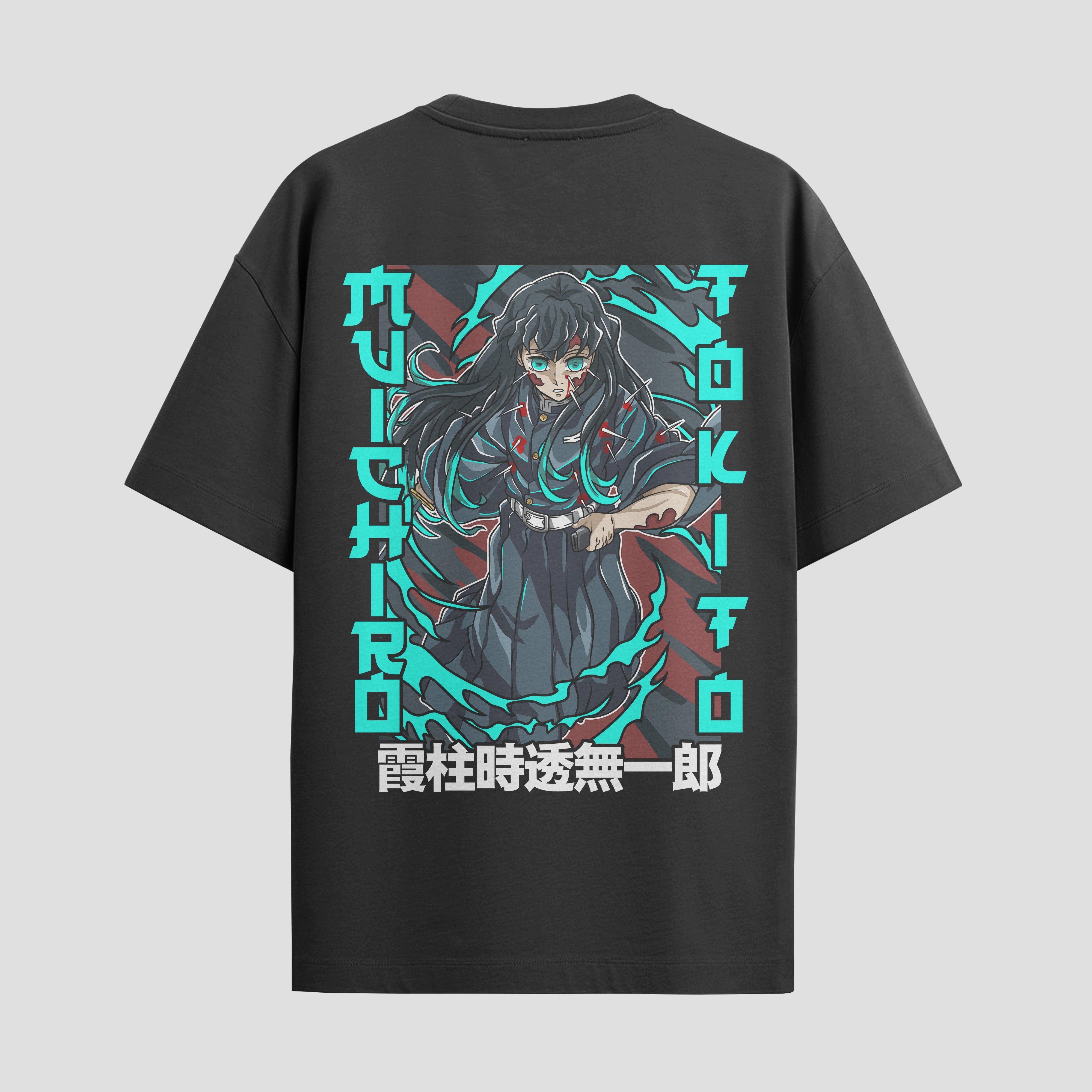 Playera urbana de anime y gaming ExtraLife MX, corte Standard Fit unisex ligero y transpirable en color Deep Black y Pure White, ropa de uso diario para gym y casual.