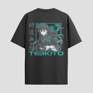 Playera urbana de anime y gaming ExtraLife MX, corte Standard Fit unisex ligero y transpirable en color Deep Black y Pure White, ropa de uso diario para gym y casual.