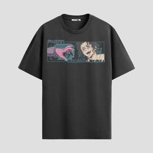 Playera urbana de anime y gaming ExtraLife MX, corte Standard Fit unisex ligero y transpirable en color Deep Black y Pure White, ropa de uso diario para gym y casual.