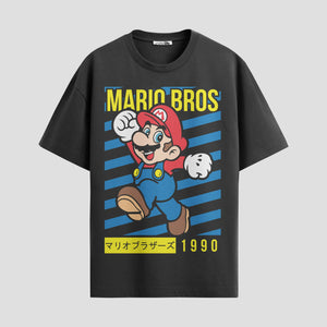 Playera urbana de anime y gaming ExtraLife MX, corte Standard Fit unisex ligero y transpirable en color Deep Black y Pure White, ropa de uso diario para gym y casual.