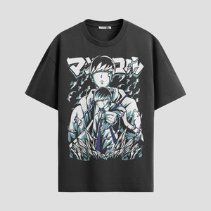 Playera urbana de anime y gaming ExtraLife MX, corte Standard Fit unisex ligero y transpirable en color Deep Black y Pure White, ropa de uso diario para gym y casual.