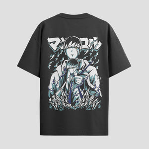 Playera urbana de anime y gaming ExtraLife MX, corte Standard Fit unisex ligero y transpirable en color Deep Black y Pure White, ropa de uso diario para gym y casual.