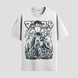 Playera urbana de anime y gaming ExtraLife MX, corte Standard Fit unisex ligero y transpirable en color Deep Black y Pure White, ropa de uso diario para gym y casual.