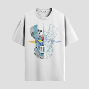 Playera urbana de anime y gaming ExtraLife MX, corte Standard Fit unisex ligero y transpirable en color Deep Black y Pure White, ropa de uso diario para gym y casual.