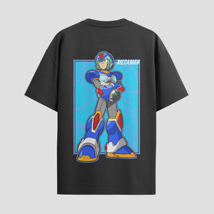 Playera urbana de anime y gaming ExtraLife MX, corte Standard Fit unisex ligero y transpirable en color Deep Black y Pure White, ropa de uso diario para gym y casual.