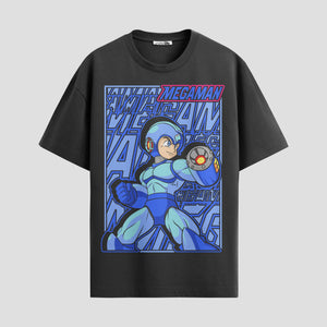 Playera urbana de anime y gaming ExtraLife MX, corte Standard Fit unisex ligero y transpirable en color Deep Black y Pure White, ropa de uso diario para gym y casual.