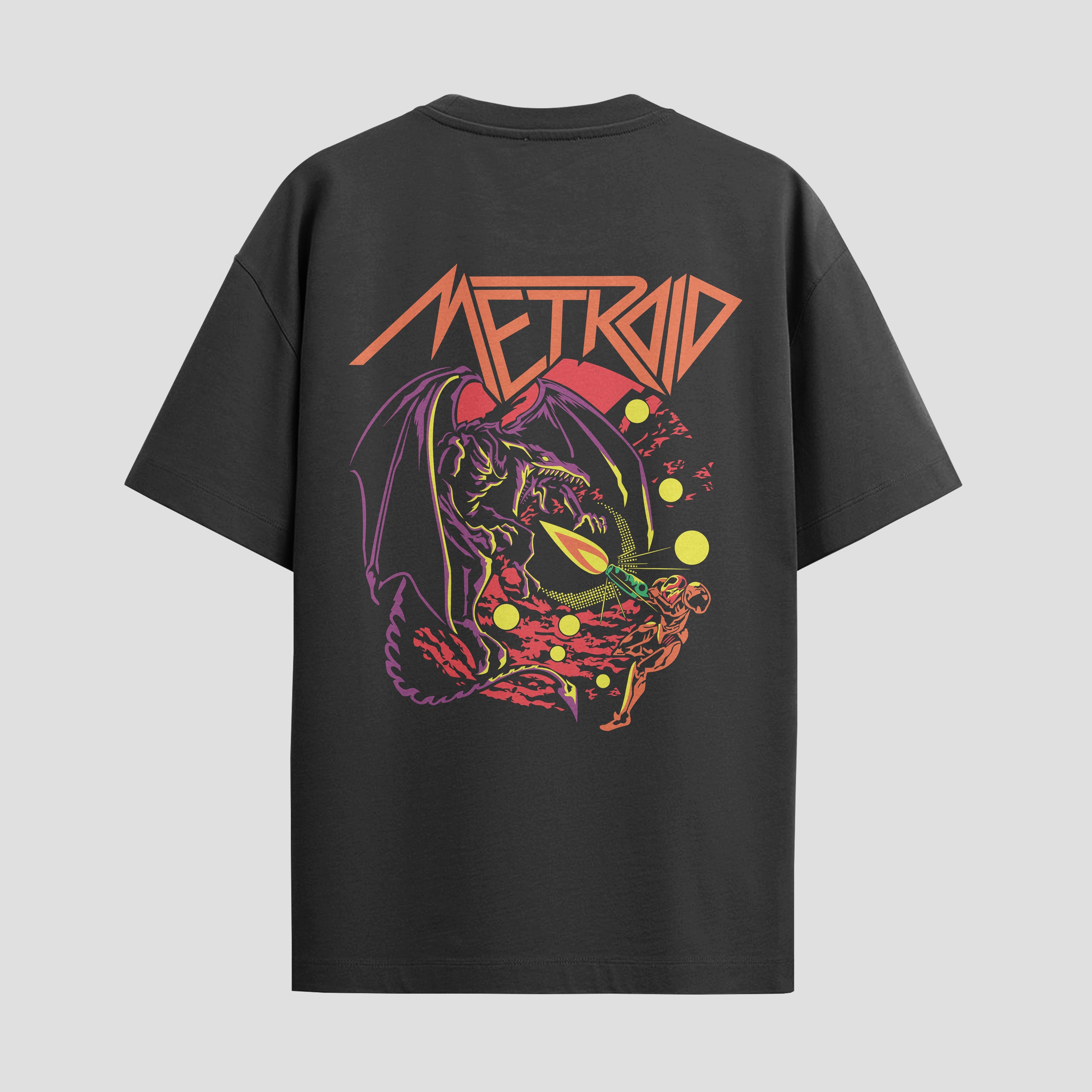Playera urbana de anime y gaming ExtraLife MX, corte Standard Fit unisex ligero y transpirable en color Deep Black y Pure White, ropa de uso diario para gym y casual.