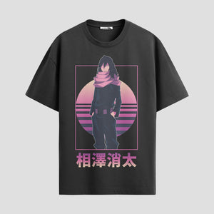 Playera urbana de anime y gaming ExtraLife MX, corte Standard Fit unisex ligero y transpirable en color Deep Black y Pure White, ropa de uso diario para gym y casual.