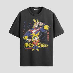 Playera urbana de anime y gaming ExtraLife MX, corte Standard Fit unisex ligero y transpirable en color Deep Black y Pure White, ropa de uso diario para gym y casual.