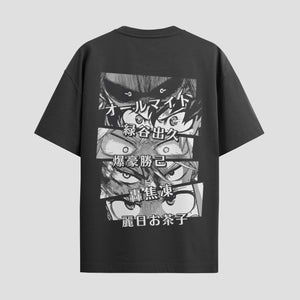 Playera urbana de anime y gaming ExtraLife MX, corte Standard Fit unisex ligero y transpirable en color Deep Black y Pure White, ropa de uso diario para gym y casual.