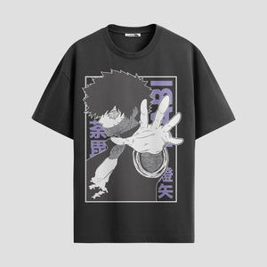 Playera urbana de anime y gaming ExtraLife MX, corte Standard Fit unisex ligero y transpirable en color Deep Black y Pure White, ropa de uso diario para gym y casual.