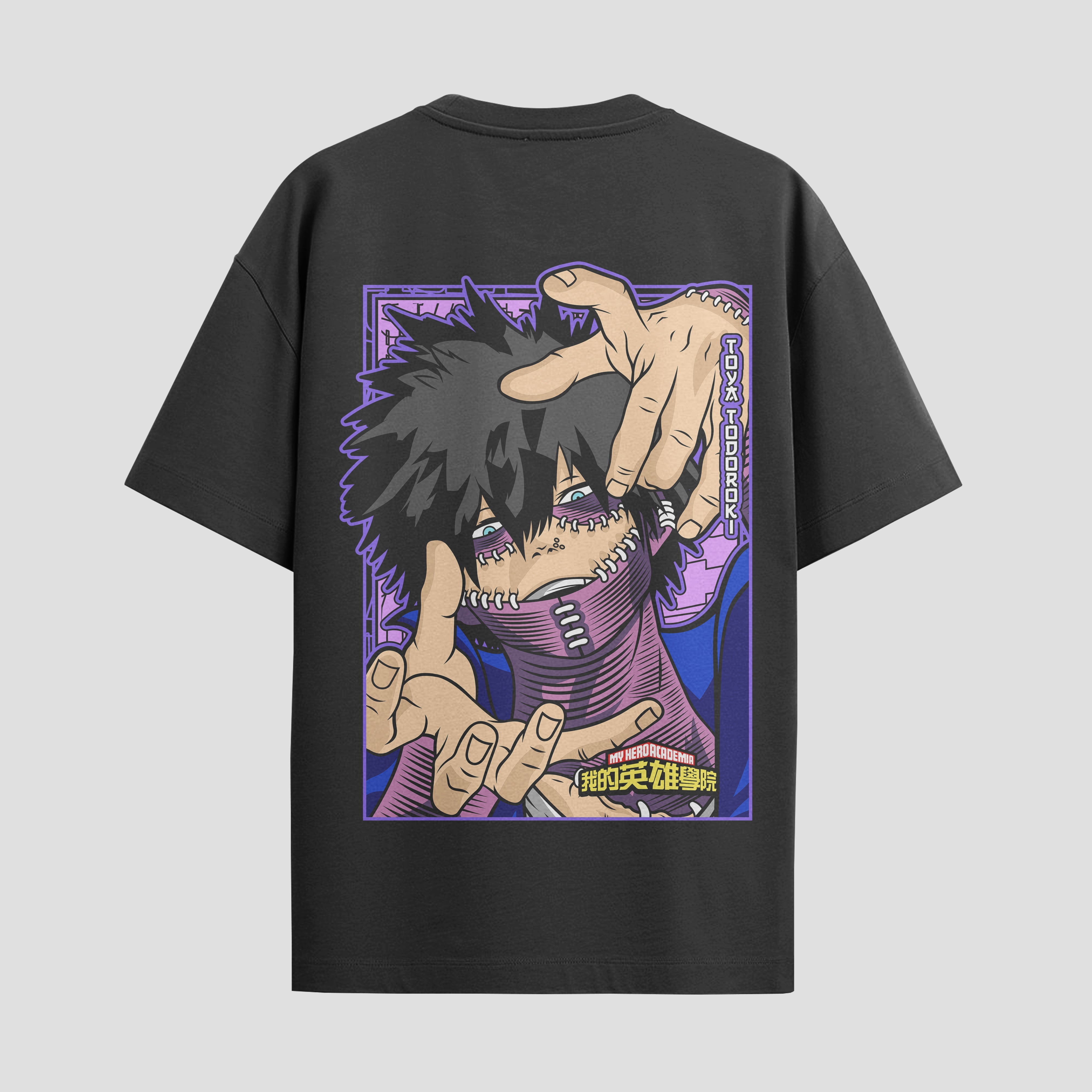 Playera urbana de anime y gaming ExtraLife MX, corte Standard Fit unisex ligero y transpirable en color Deep Black y Pure White, ropa de uso diario para gym y casual.