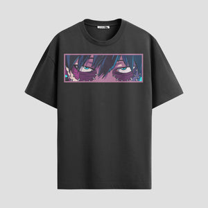 Playera urbana de anime y gaming ExtraLife MX, corte Standard Fit unisex ligero y transpirable en color Deep Black y Pure White, ropa de uso diario para gym y casual.