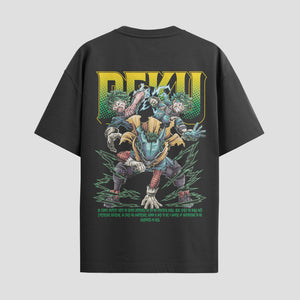 Playera urbana de anime y gaming ExtraLife MX, corte Standard Fit unisex ligero y transpirable en color Deep Black y Pure White, ropa de uso diario para gym y casual.