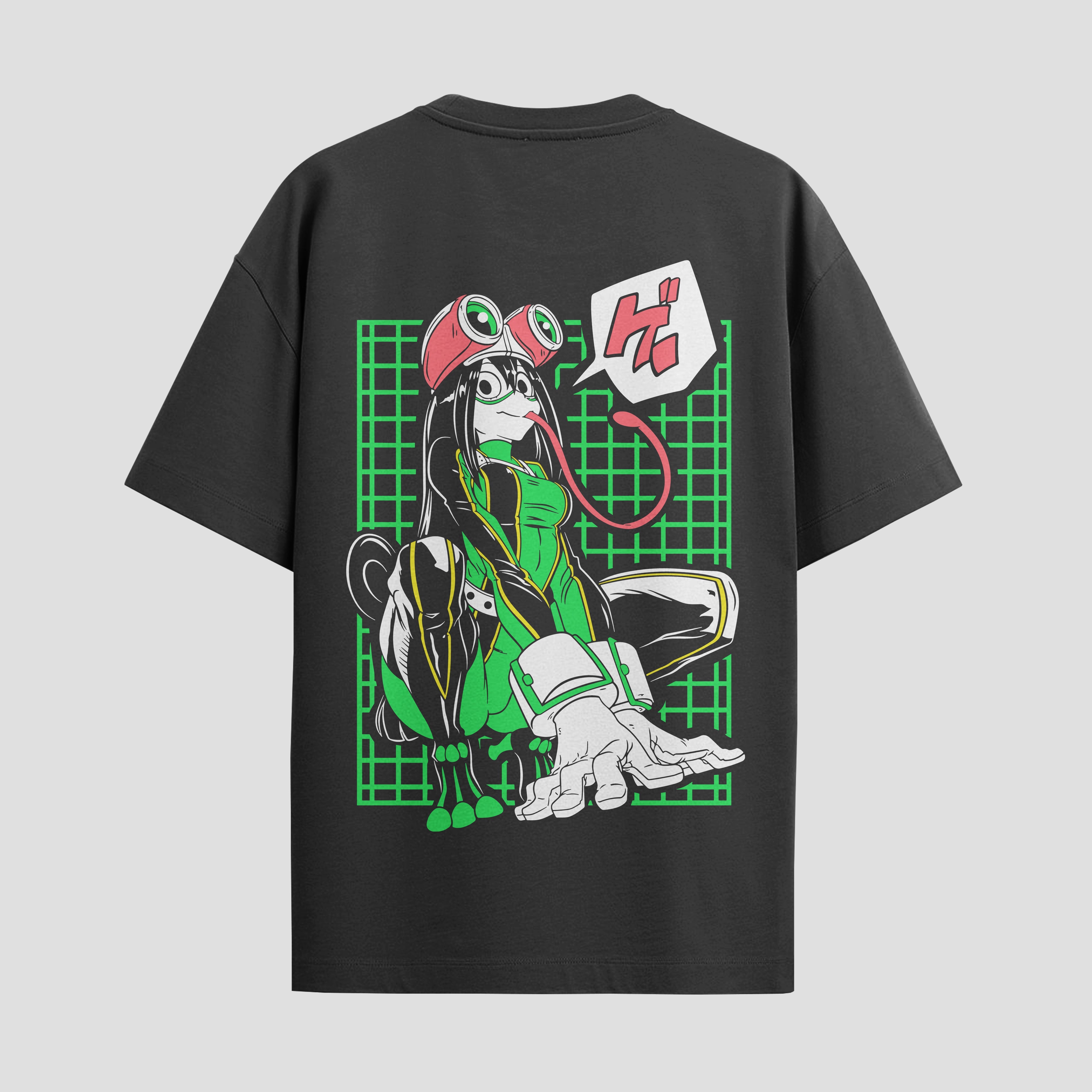 Playera urbana de anime y gaming ExtraLife MX, corte Standard Fit unisex ligero y transpirable en color Deep Black y Pure White, ropa de uso diario para gym y casual.